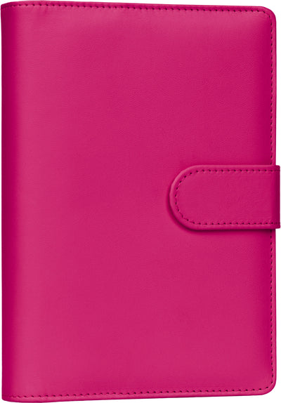 Refill – Týdenní kroužkový diář s vyměnitelnými listy 2027, fuchsiový, 12,5 x 19 cm