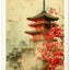 Nástěnný kalendář Vintage plakáty – japonské umění 2026, 33 x 46 cm