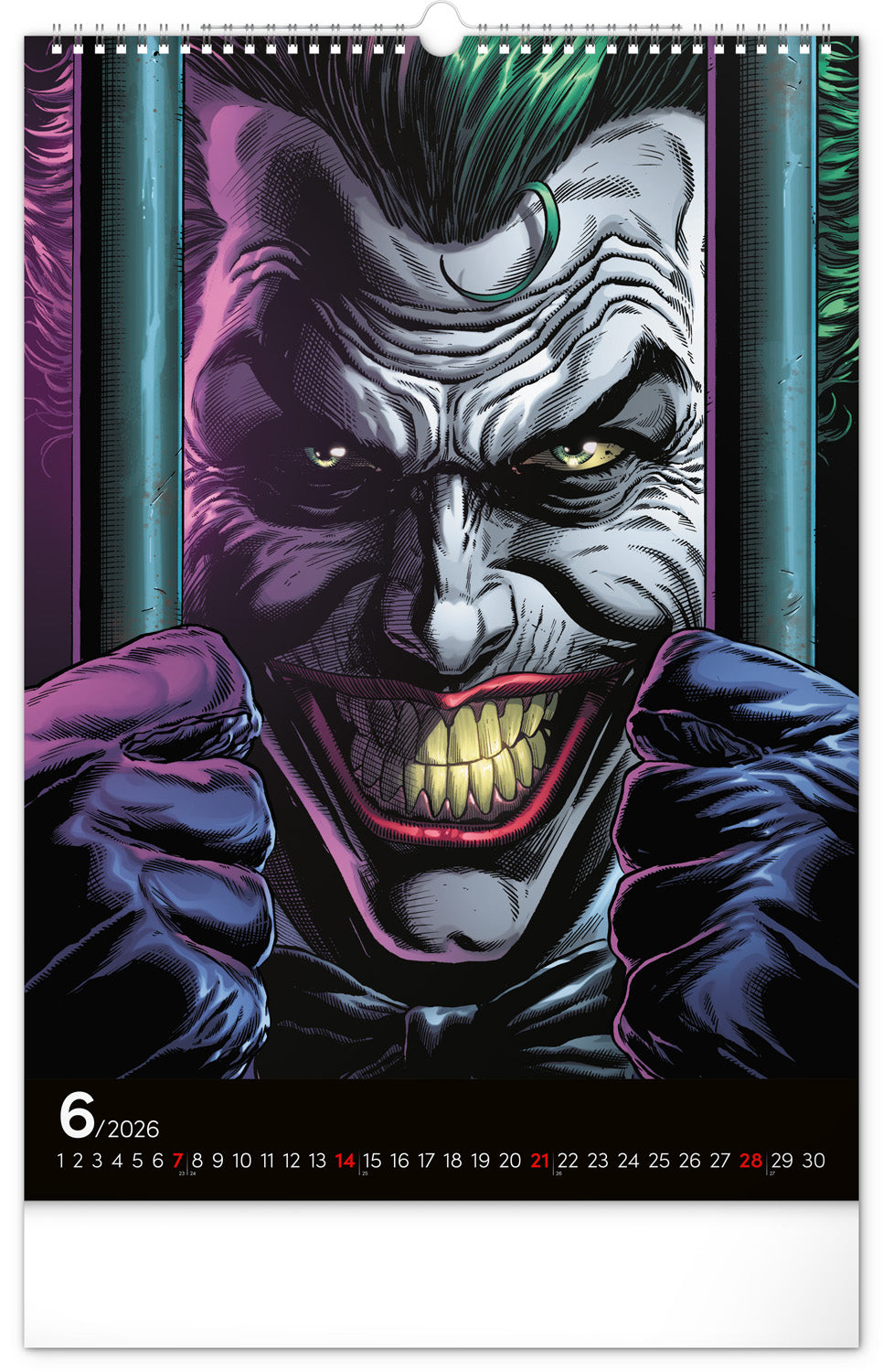 Nástěnný kalendář Batman Dark 2026, 33 x 46 cm