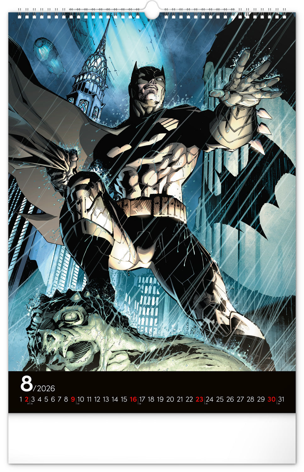 Nástěnný kalendář Batman Dark 2026, 33 x 46 cm