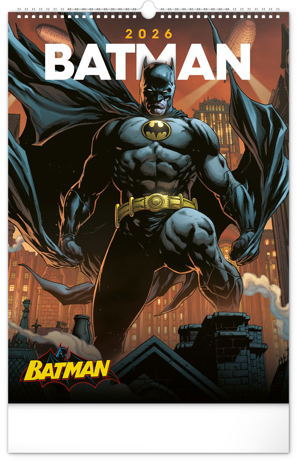 Nástěnný kalendář Batman Dark 2026, 33 x 46 cm