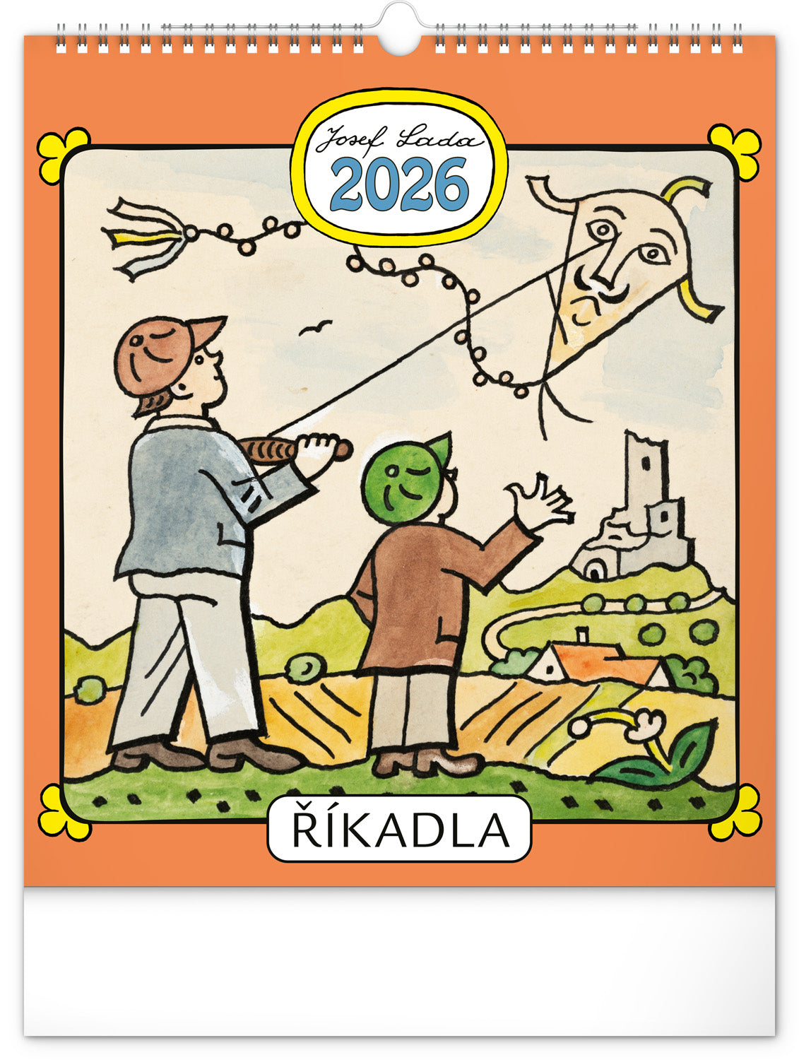 Nástěnný kalendář Josef Lada – Říkadla 2026, 30 x 34 cm