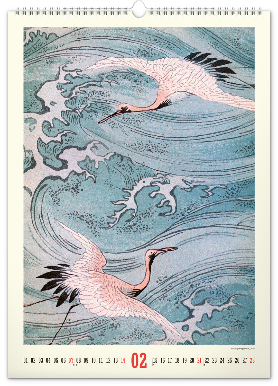 Nástěnný kalendář Vintage plakáty – japonské umění 2027, 33 x 46 cm
