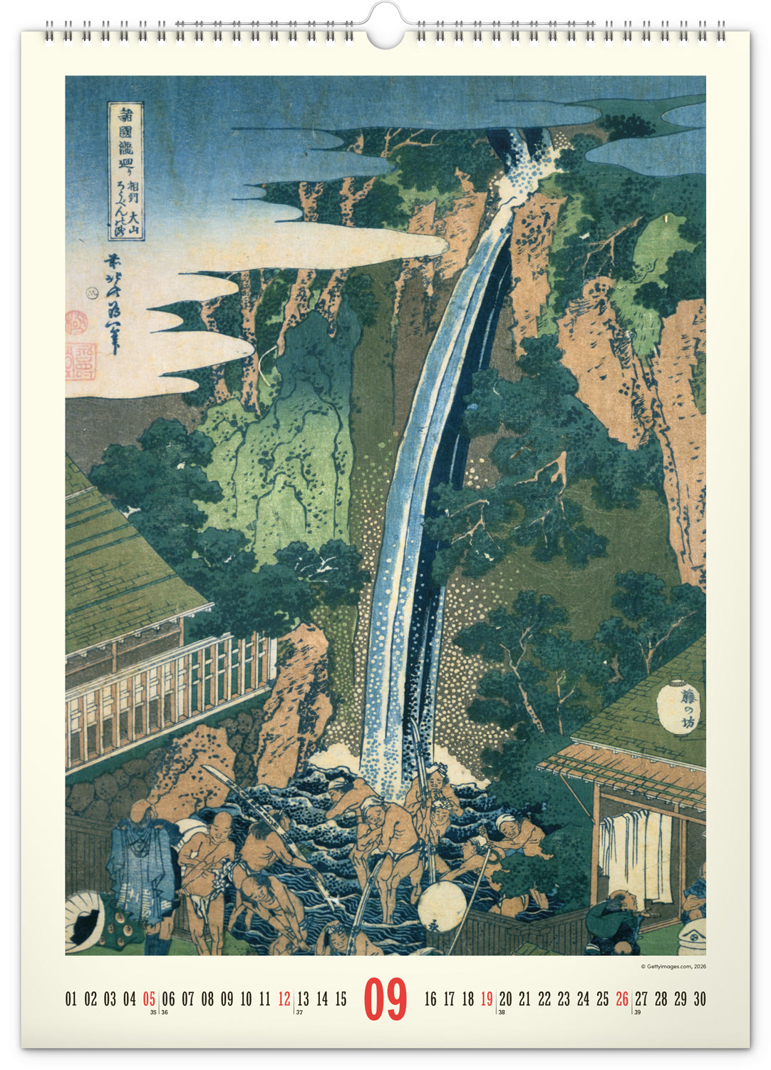 Nástěnný kalendář Vintage plakáty – japonské umění 2027, 33 x 46 cm