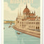 Nástěnný kalendář Vintage plakáty – světová města 2027, 33 x 46 cm