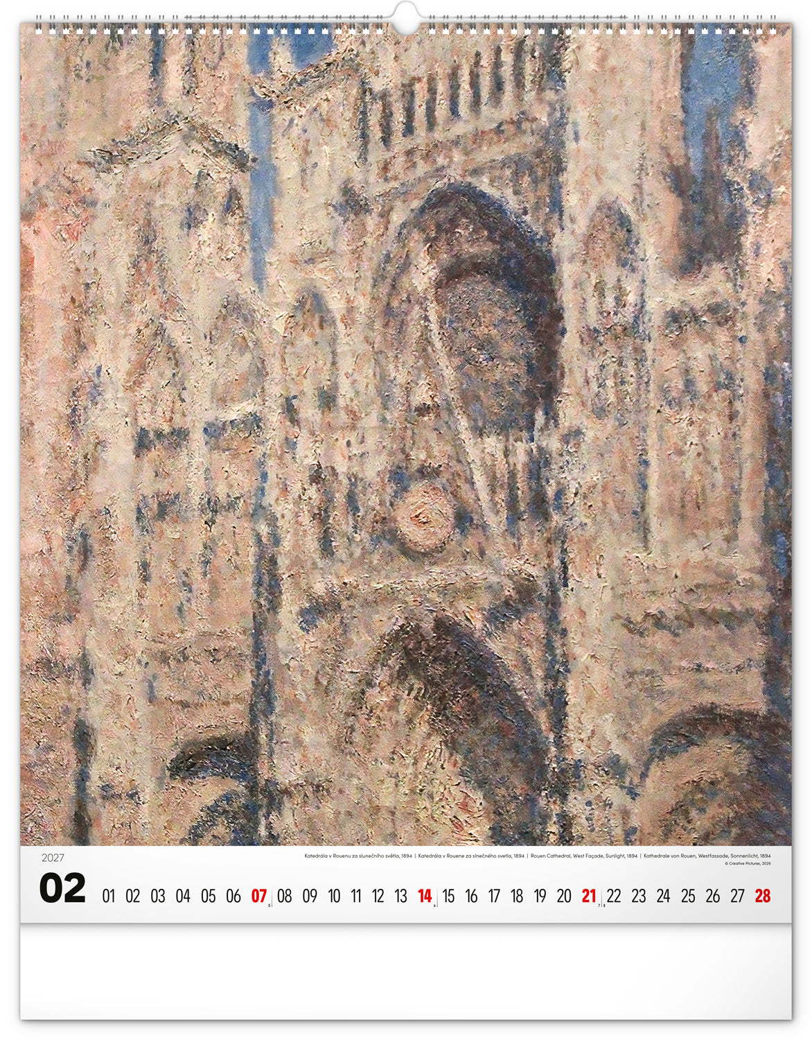 Nástěnný kalendář Impresionismus 2027, 48 x 56 cm