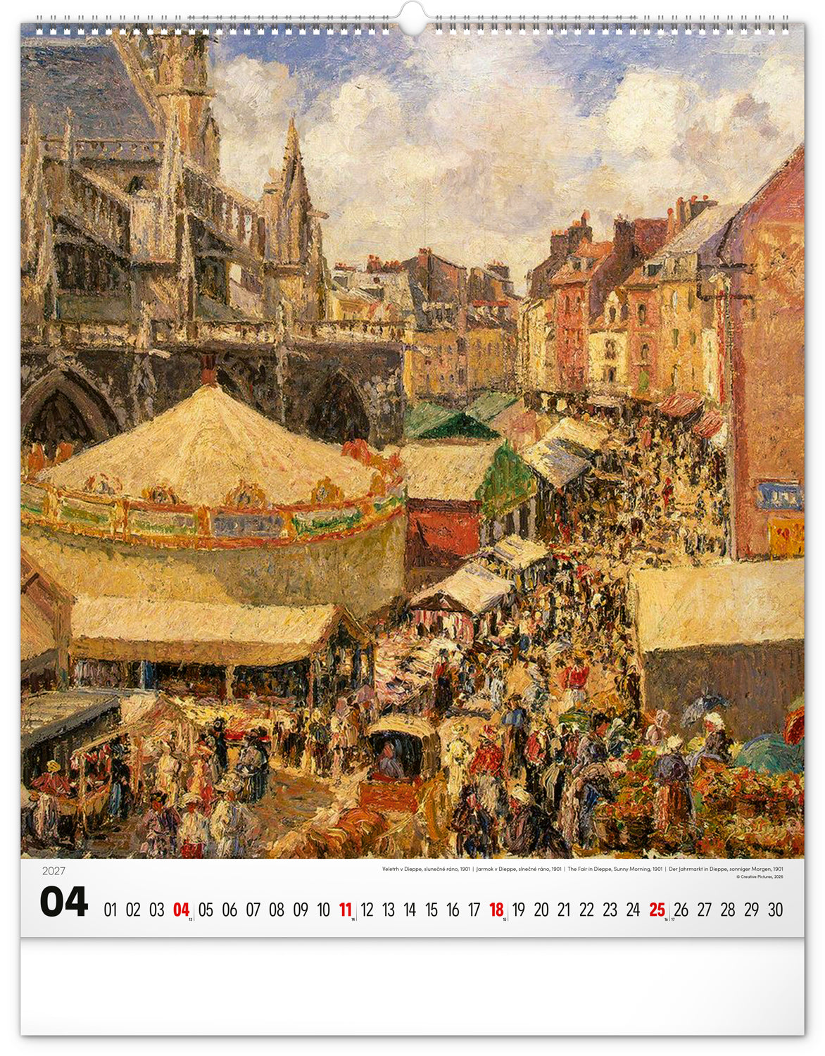 Nástěnný kalendář Impresionismus 2027, 48 x 56 cm
