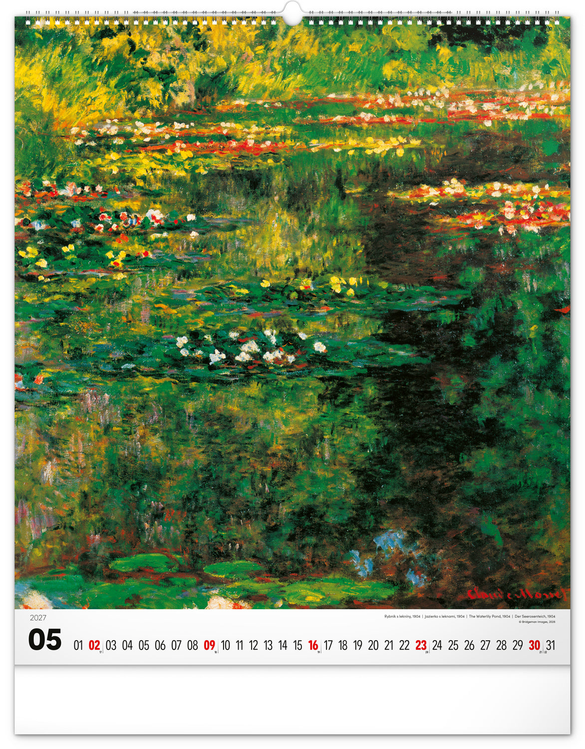Nástěnný kalendář Impresionismus 2027, 48 x 56 cm