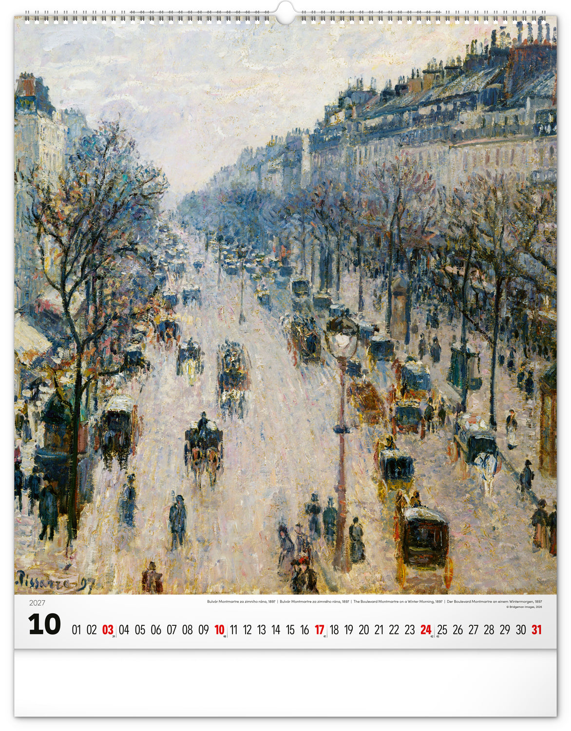 Nástěnný kalendář Impresionismus 2027, 48 x 56 cm