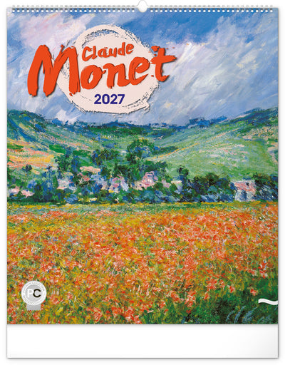 Nástěnný kalendář Claude Monet 2027, 48 x 56 cm