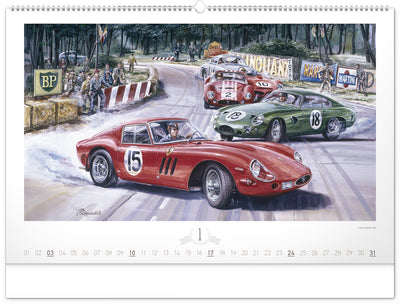Nástěnný kalendář Oldtimers – Václav Zapadlík 2027, 64 x 42 cm