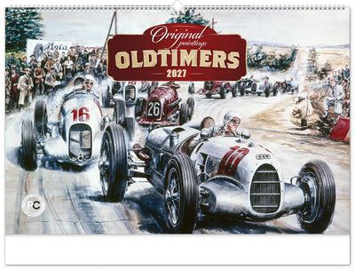 Nástěnný kalendář Oldtimers – Václav Zapadlík 2027, 64 x 42 cm