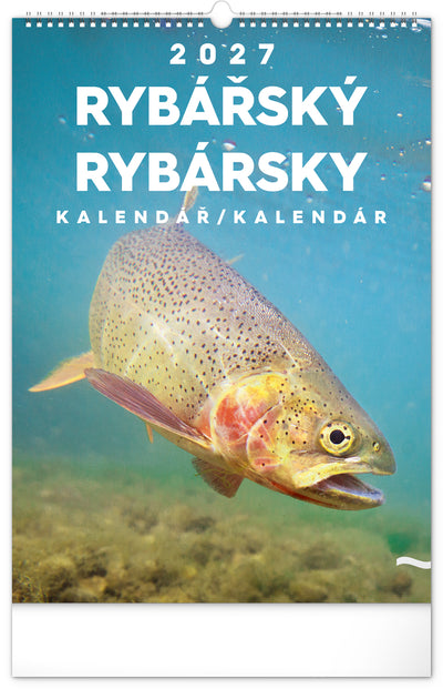 Nástěnný kalendář Rybářský – Rybársky CZ/SK 2027, 33 x 46 cm