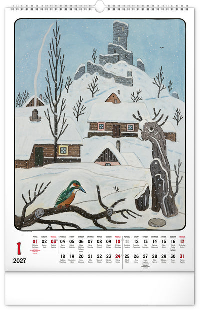 Nástěnný kalendář Josef Lada 2027, 33 x 46 cm