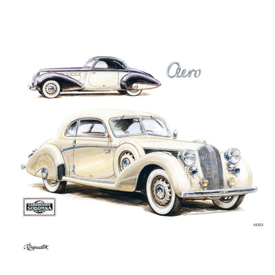 Poznámkový kalendář Classic Cars - Václav Zapadlík, 2025, 30 × 30 cm