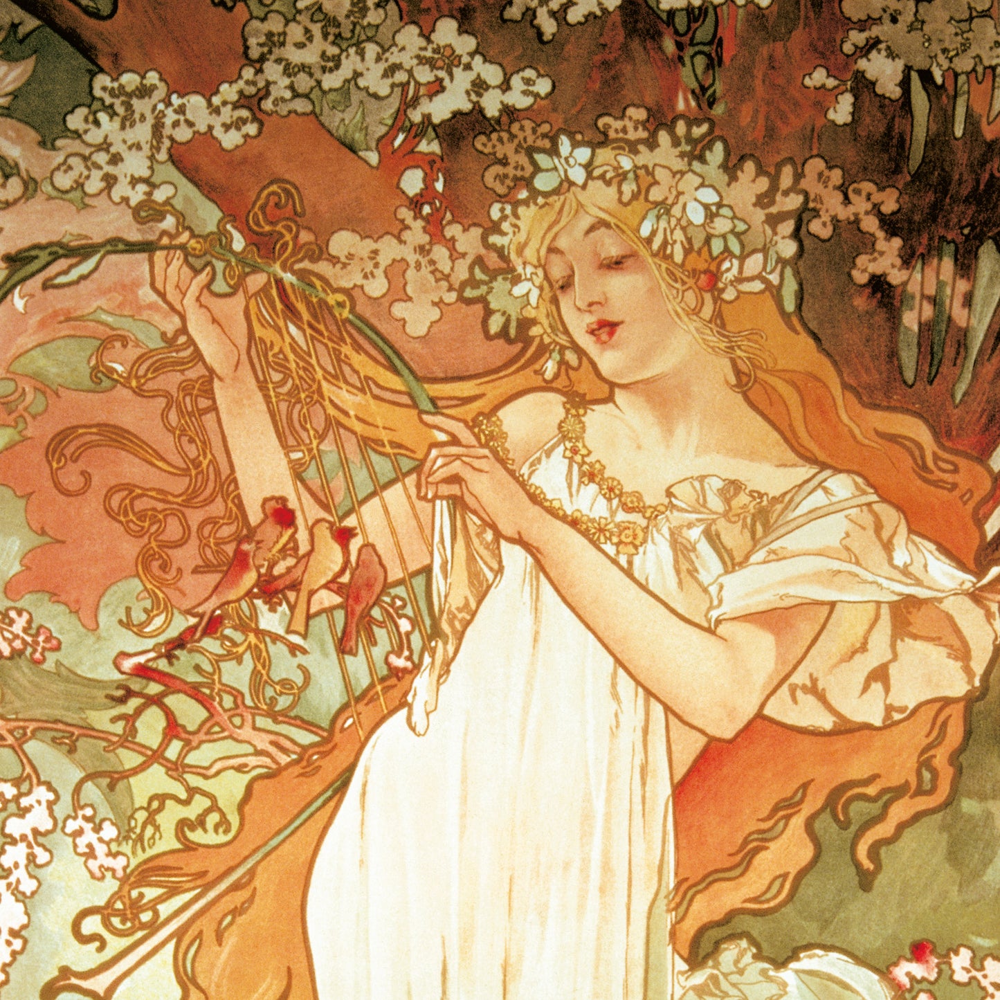 Poznámkový kalendář Alfons Mucha 2026, 30 x 30 cm