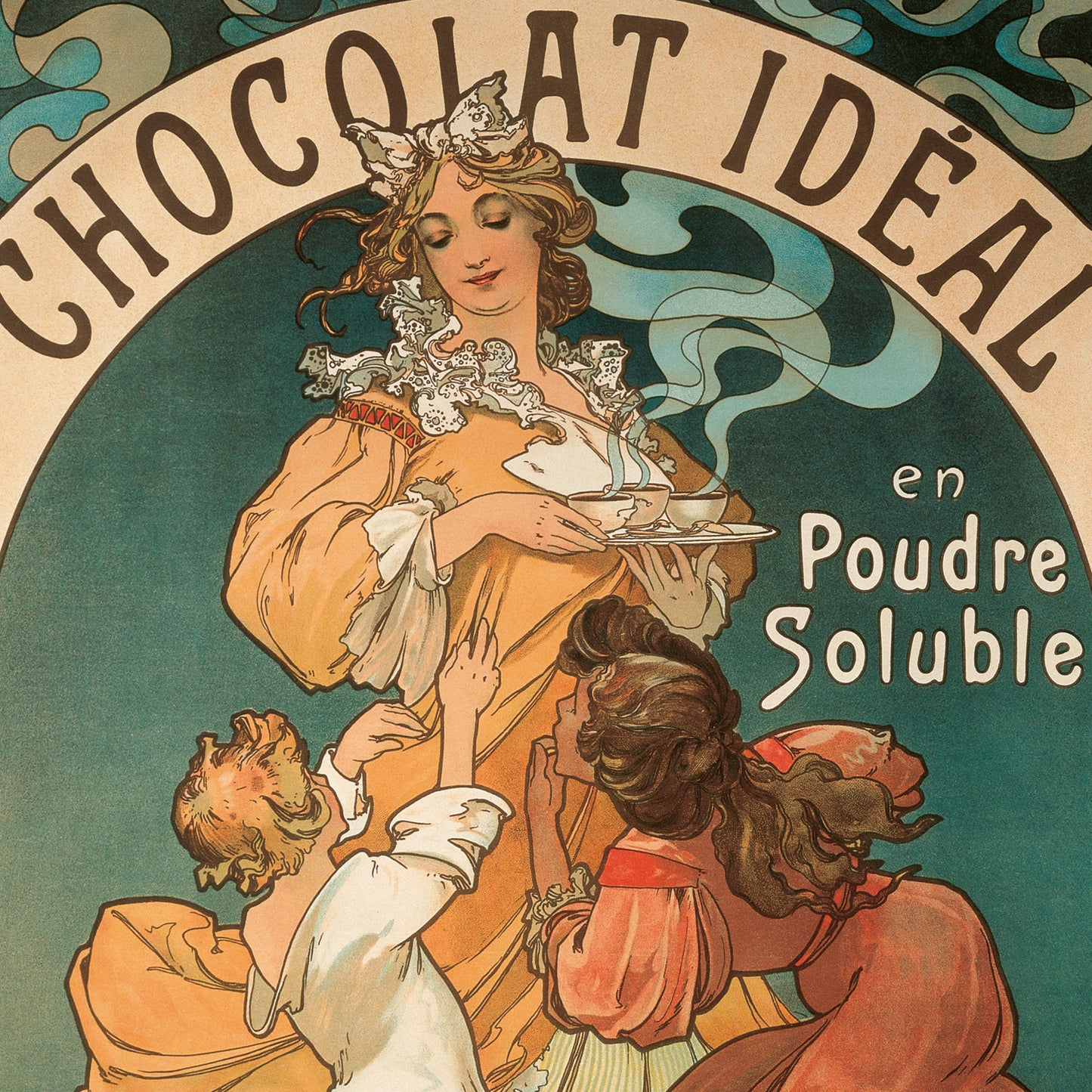 Poznámkový kalendář Alfons Mucha 2026, 30 x 30 cm