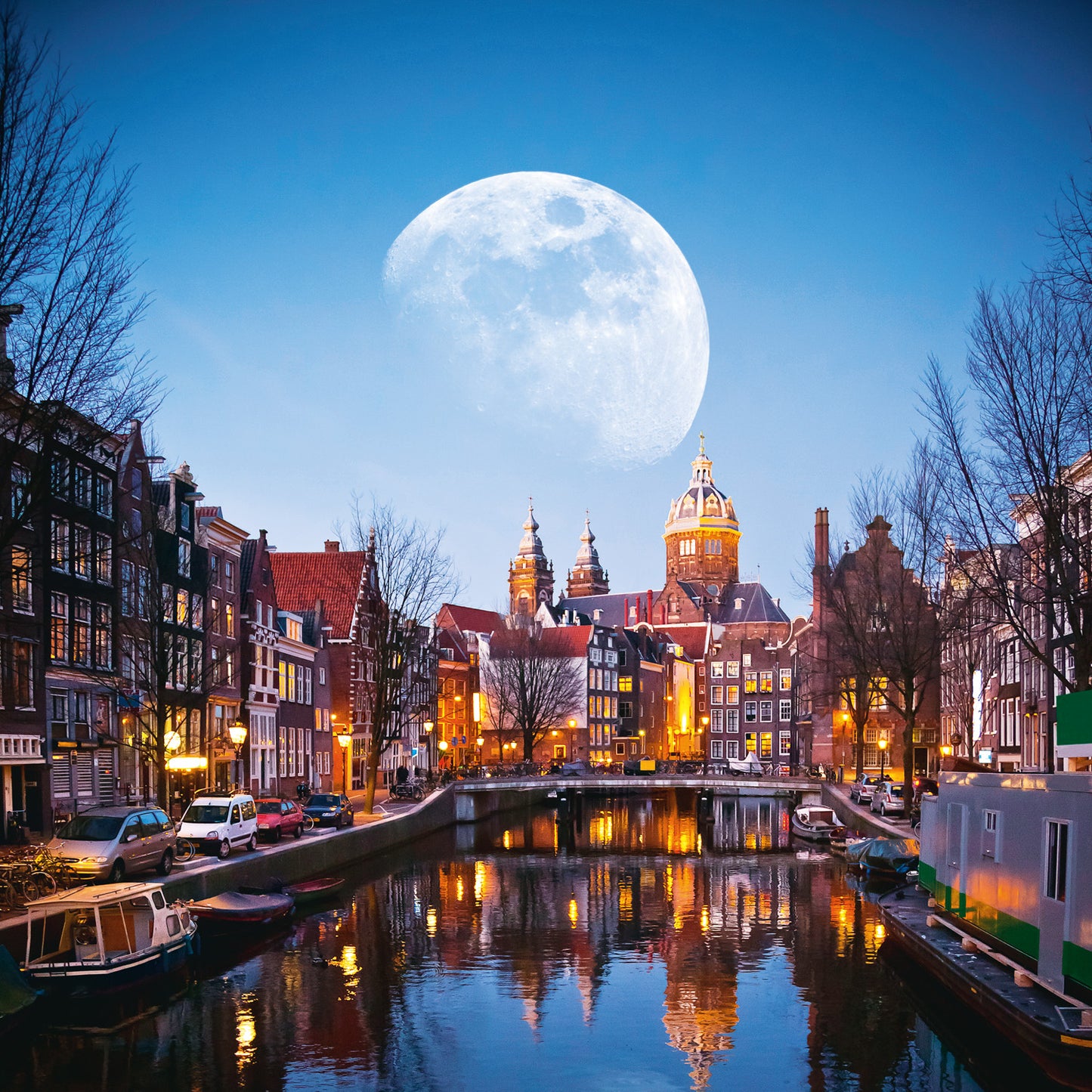 Poznámkový kalendář Měsíc 2026, 30 x 30 cm