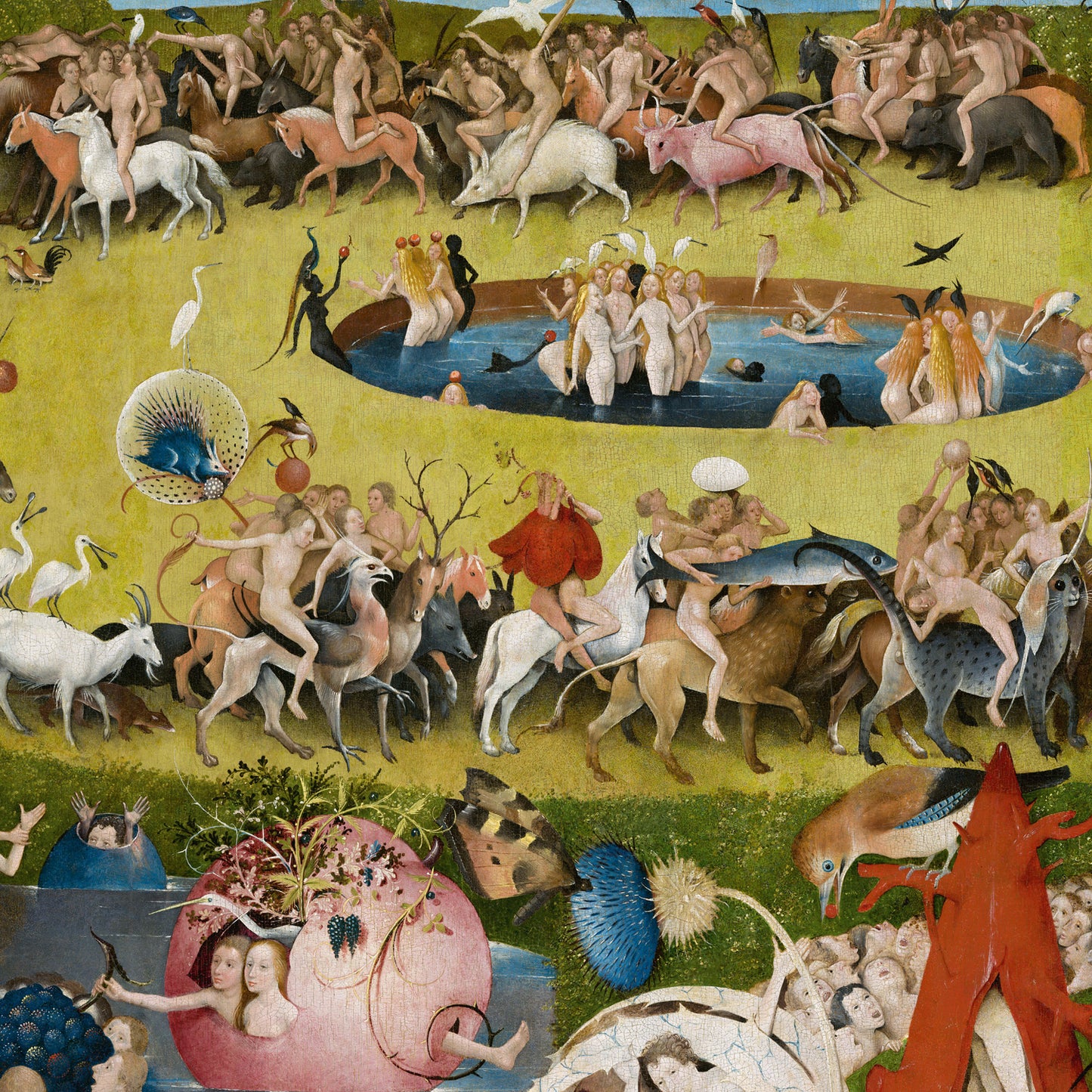 Poznámkový kalendář Hieronymus Bosch 2026, 30 x 30 cm