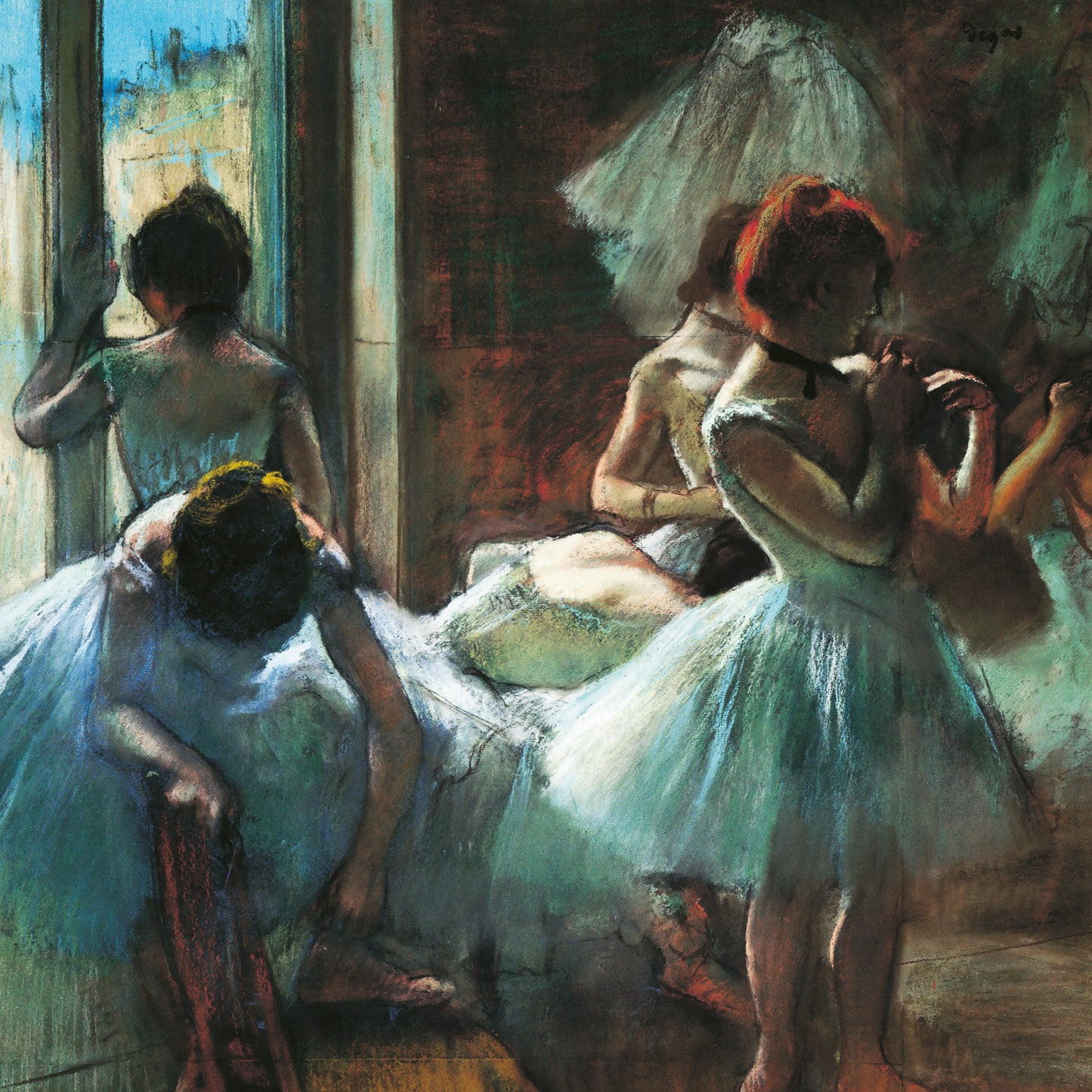 Poznámkový kalendář Edgar Degas 2026, 30 x 30 cm