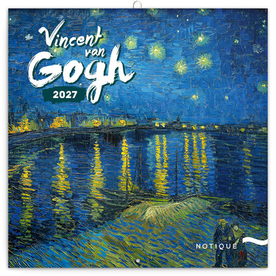 Poznámkový kalendář Vincent van Gogh 2027, 30 x 30 cm
