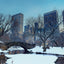 Poznámkový kalendář New York 2027, 30 x 30 cm