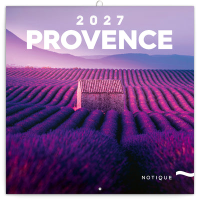 Poznámkový kalendář Provence 2027, 30 x 30 cm