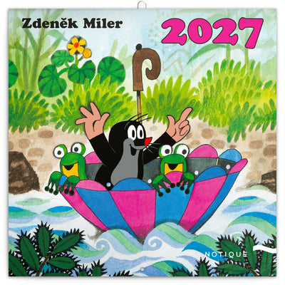Poznámkový kalendář Krteček 2027, 30 x 30 cm