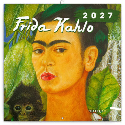 Poznámkový kalendář Frida Kahlo 2027, 30 x 30 cm