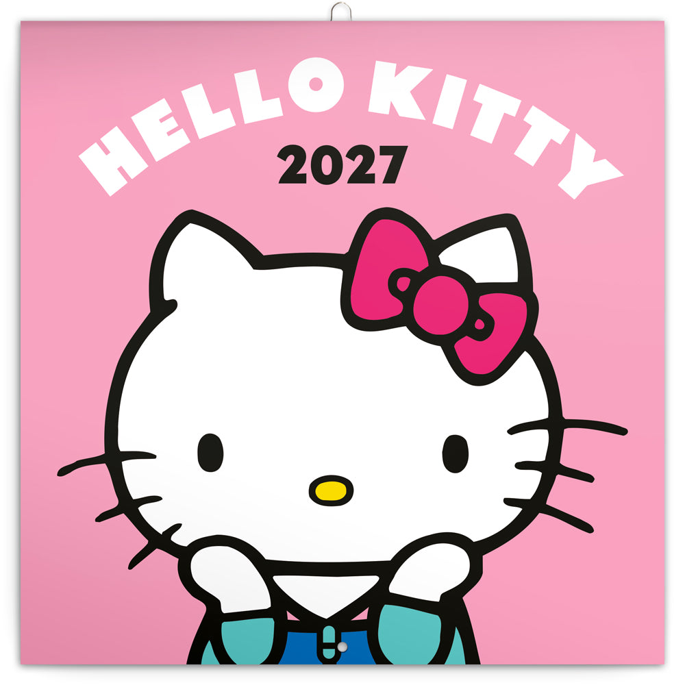 Poznámkový kalendář Hello Kitty  2027, 30 x 30 cm
