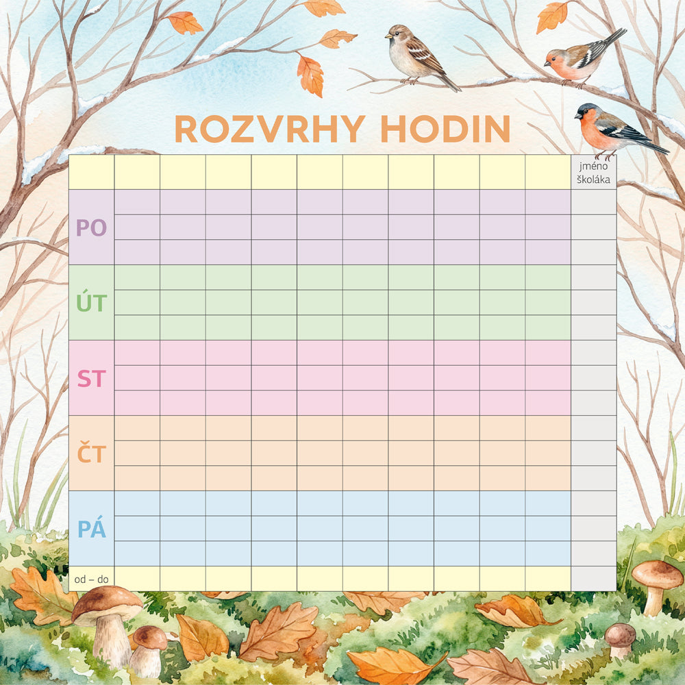 Rodinný plánovací kalendář Zvířátka 2027, 30 x 30 cm