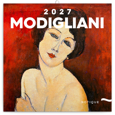 Poznámkový kalendář Amedeo Modigliani 2027, 30 x 30 cm