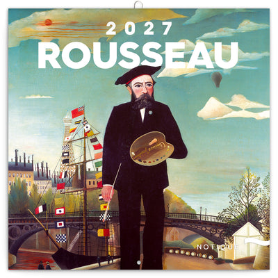 Poznámkový kalendář Henri Rousseau 2027, 30 x 30 cm
