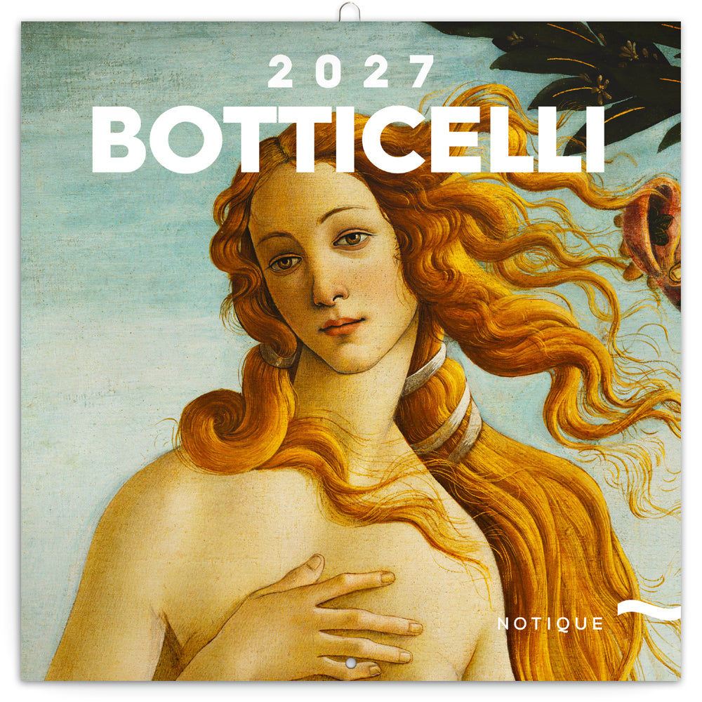 Poznámkový kalendář Sandro Botticelli 2027, 30 x 30 cm