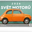 Stolní kalendář Svět motorů 2026, 23,1 x 14,5 cm