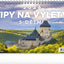 Stolní kalendář Tipy na výlety s dětmi 2026, 23,1 x 14,5 cm