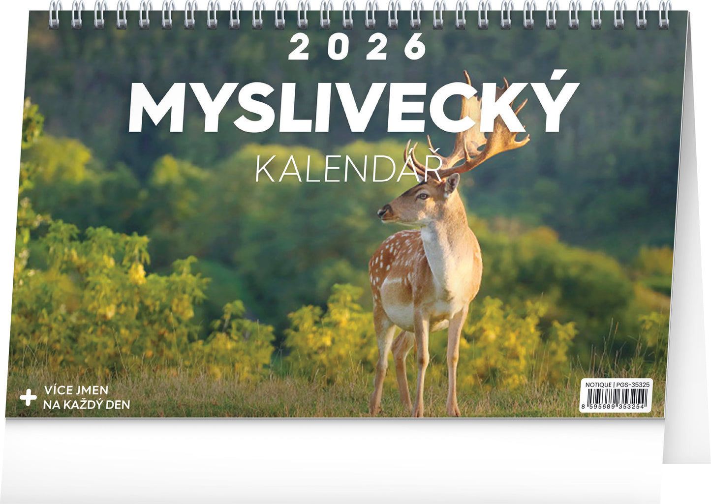 Stolní Myslivecký kalendář 2026, 23,1 x 14,5 cm