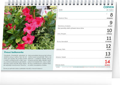 Stolní kalendář Zahrádkář 2026, 23,1 x 14,5 cm