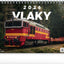 Stolní kalendář Vlaky 2026, 23,1 x 14,5 cm