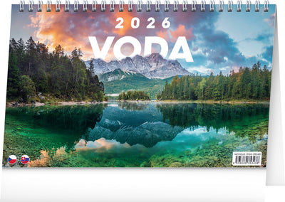 Stolní kalendář Voda CZ/SK 2026, 23,1 x 14,5 cm