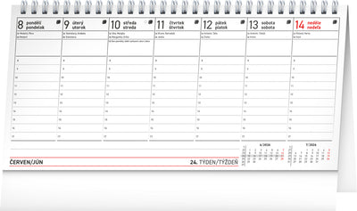 Stolní kalendář Plánovací CZ/SK 2026, 25 x 12,5 cm