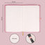 Notes Růžový, tečkovaný, 13 × 21 cm