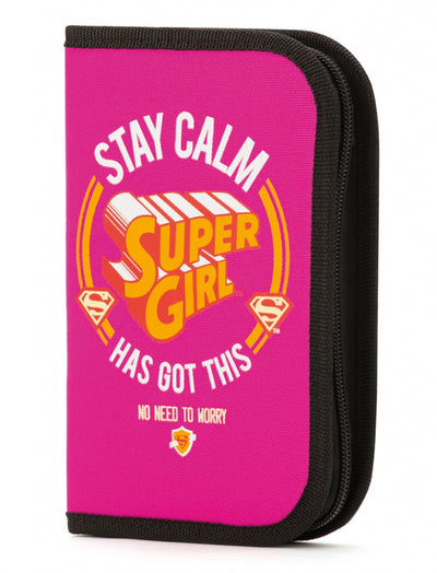 Školní penál Supergirl - STAY CALM