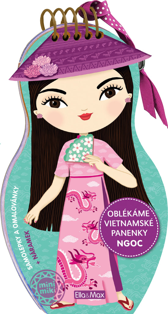 Oblékáme vietnamské panenky NGOC - Omalovánky