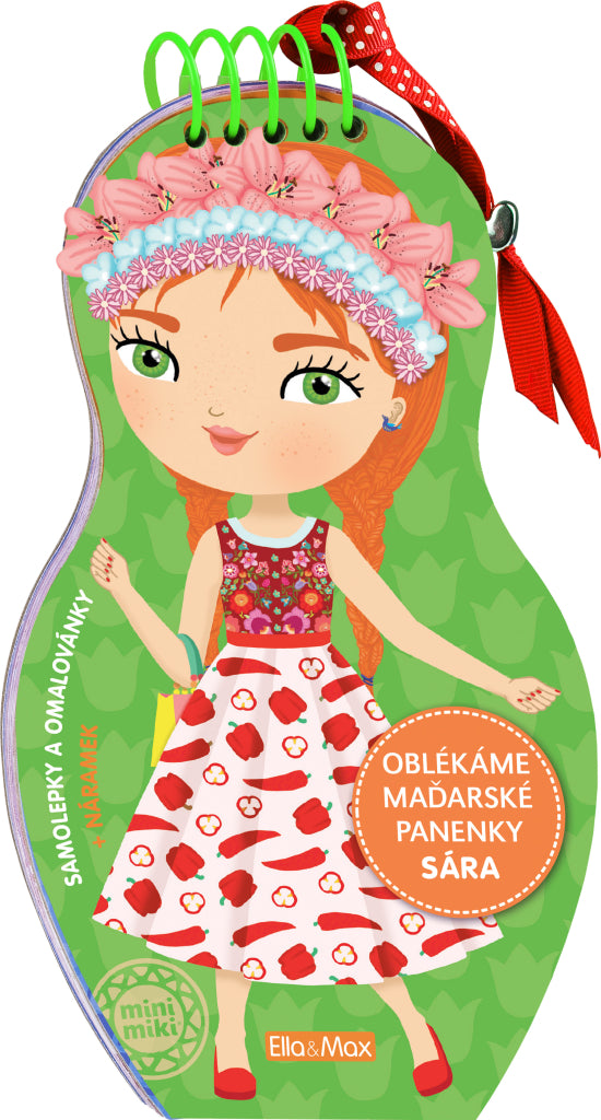 Oblékáme maďarské panenky SÁRA - Omalovánky