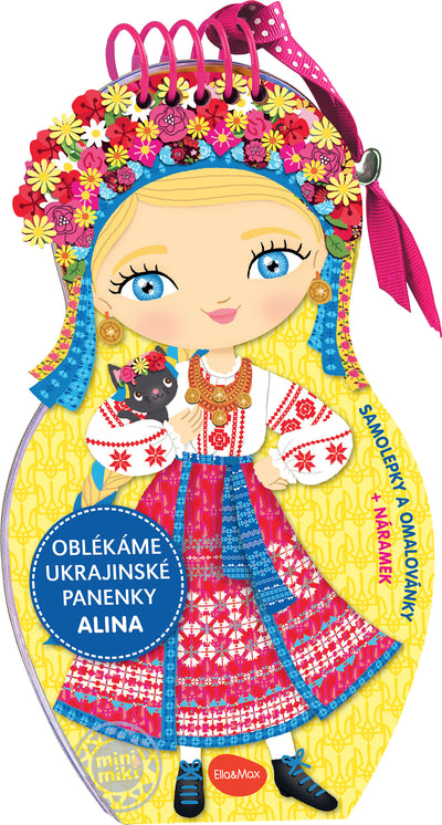 Oblékáme ukrajinské panenky ALINA – Omalovánky
