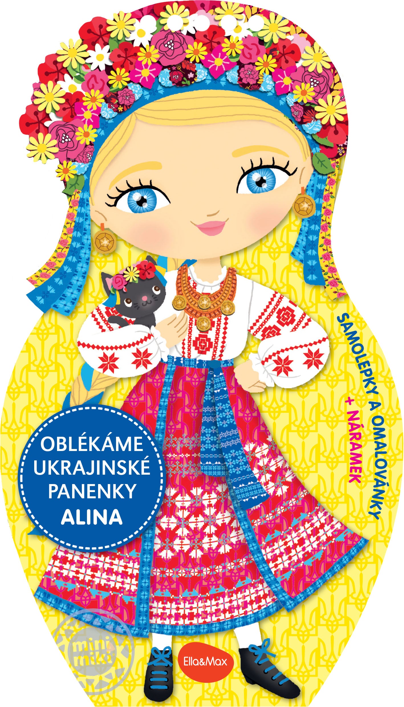 Oblékáme ukrajinské panenky ALINA - Omalovánky